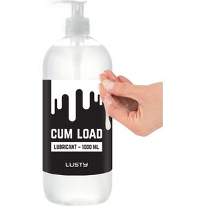 Lusty Cum Load Sperma Glijmiddel - 1000 ml - Hybride Glijmiddel - Op Water- en Siliconenbasis