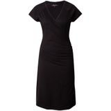 A-lijn Jurk - Zwart - EcoVero Viscosemix - V-halslijn