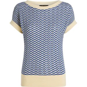 King Louie top donkerblauw fijn gebreid
