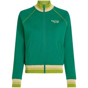 King Louie - Dames Coljack Daytona Sweat Cardigan - Groen