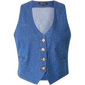 King Louie - Bianca Gilet Chambray - Denim - Mouwloos