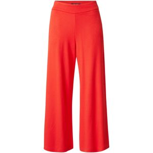 King Louie - Border Palazzo Cropped Pants - Rood - Milano Crepe
