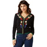 King Louie - V-rib Cardi Perry - Zwart - Gebreid Vest