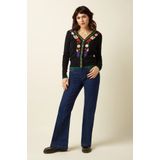 King Louie - V-rib Cardi Perry - Zwart - Gebreid Vest