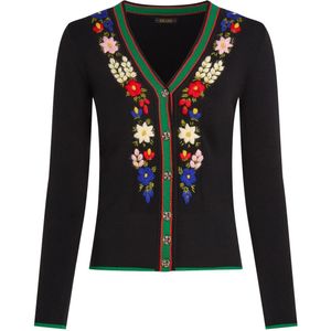 King Louie - V-rib Cardi Perry - Zwart - Gebreid Vest