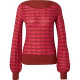 King Louie - Erin - Gebreide Trui - Rood/Roze - Lange Bisschopsmouwen