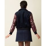 King Louie - Varsity - Jacket - Bordeauxrood/Donkerblauw