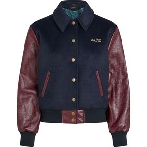 King Louie - Varsity - Tussenjas - Bordeauxrood/Darkblauw