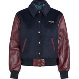 King Louie - Varsity - Tussenjas - Bordeauxrood/Darkblauw