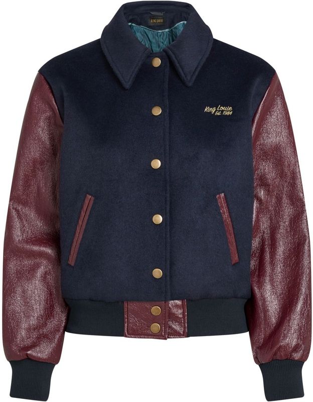 King Louie - Varsity - Tussenjas - Bordeauxrood/Darkblauw