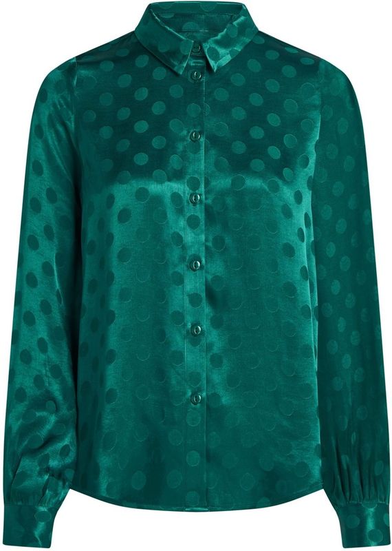 King Louie - Maisie Mimi - Blouse - Groen - Polkadot Print