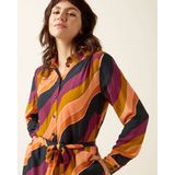 King Louie - Midi Jurk - Paars/Multicolour