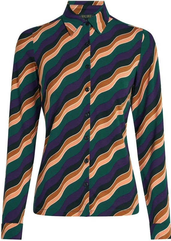 Blouse dames - King Louie - Groen/Multicolour