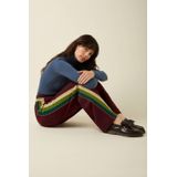 King Louie - Sweat Pants Daytona - Flared Casual Broek - Donkerrood