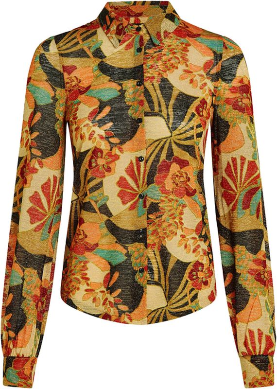 King Louie - Maisie - Blouse - Zwart/Multicolour