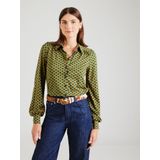 King Louie - Blouse - Groen - Viscose met Elastaan - Lange Mouwen