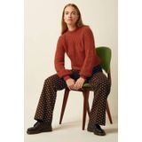 King Louie - Garbo Pocket Pants Duper - Gebloemde Broek - Zwart - Straight Model