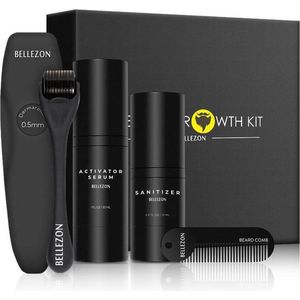 Baardgroei Kit - Beard Grow - Baardgroei Set - Baardgroei Olie - Dermaroller - Baardkam - Baardhaar - Haargroei Set - Baard Verzorging Set - Baardverzorging
