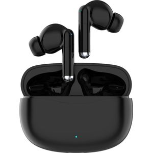 Fairweather Draadloze Bluetooth Oordopjes - Pro Series 5 – Earpods - Active Noise Canceling -Oortjes – 30 uur afspeeltijd - In-Ear - Geschikt voor Apple iOs & Android - Zwart