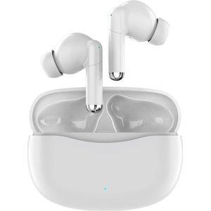 Fairweather Draadloze Bluetooth Oordopjes - Pro Series 5 – Earpods - Active Noise Canceling -Oortjes – 30 uur afspeeltijd - In-Ear - Geschikt voor Apple iOs & Android - Wit