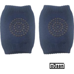 Set van 2 baby kniebeschermers - Donker Blauw - Baby kniepads - Unisex - One size - oDaani