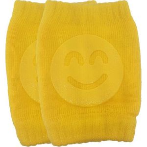Set van 2 baby kniebeschermers - Smiley - Geel - Baby kniepads - Unisex - One size - oDaani