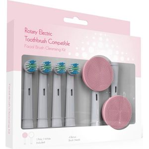 Opzetborstels + Gezicht Borstels Geschikt voor Oral b – Roze - oDaani