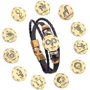 Zentana Sterrenbeeld Armband - 12 Horoscopen Munt - Zodiac Signs - Armbandjes voor Dames & Heren - Schorpioen