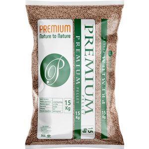 HERMANN PELLET MEISTER - Pellets Voor Pelletkachel - 150KG (10 zakken a 15KG) - Houtpellets - Pelletkorrels 6mm - Verwarming Houtpellets - Class A1 - Pine Wood - Softwood