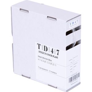 TD47 Krimpkous Box H-1 6.4Ø / 3.2Ø 5m - Transparant