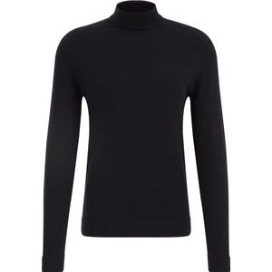 WE Fashion Heren fijngebreide trui met opstaande boord