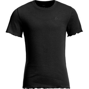 WE Fashion Meisjes slim fit T-shirt met ribstructuur