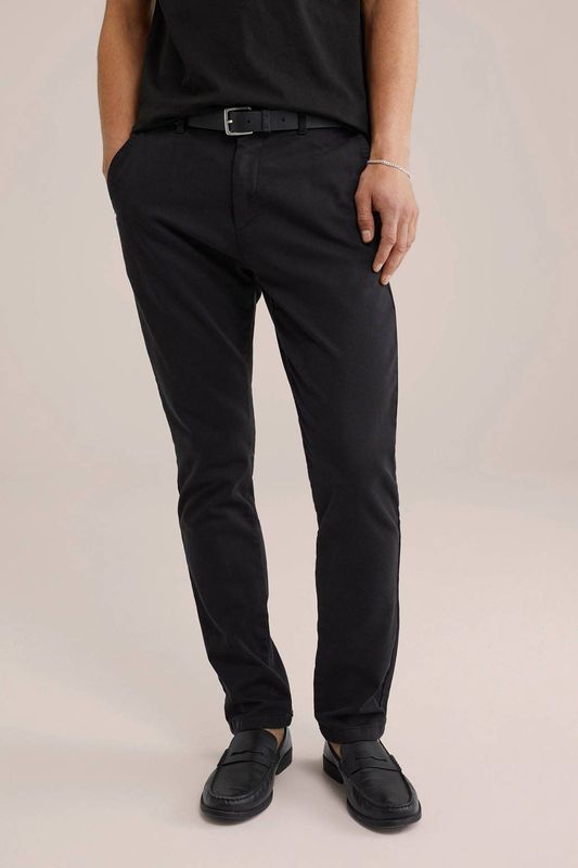 Fundamentals - Slim Fit Chino - Zwart - Jog Kwaliteit
