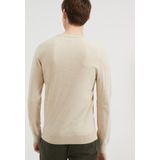 Fundamentals - Slim Fit - Fijngebreide Trui - Ecru - Katoenmix