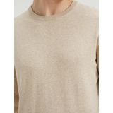 Fundamentals - Slim Fit - Fijngebreide Trui - Ecru - Katoenmix