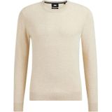 Fundamentals - Slim Fit - Fijngebreide Trui - Ecru - Katoenmix