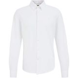 Signature Logo - Overhemd - Wit - Katoen - Slim Fit