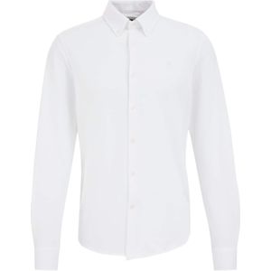 Signature Logo - Overhemd - Wit - Katoen - Slim Fit