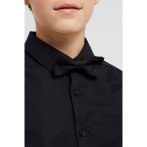 WE Fashion - Overhemd - Katoen - Blauw - Met Vlinderstrikje