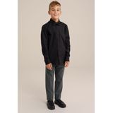 WE Fashion - Overhemd - Katoen - Blauw - Met Vlinderstrikje