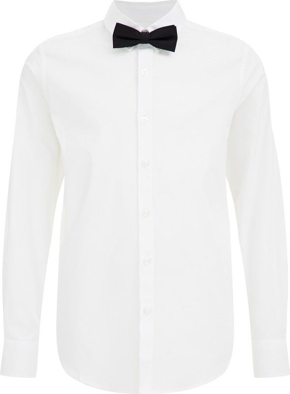 WE Fashion - Overhemd - Blauw - Katoen - Regular Fit