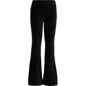 WE Fashion Meisjes velvet flared legging van ribstof