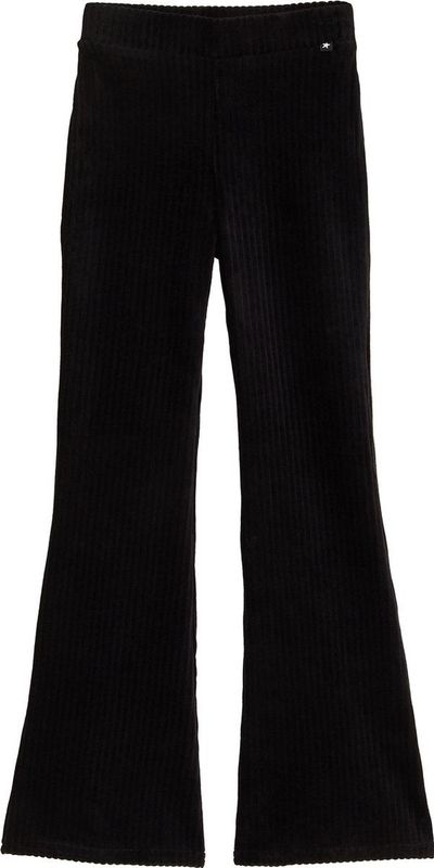 WE Fashion Meisjes velvet flared legging van ribstof