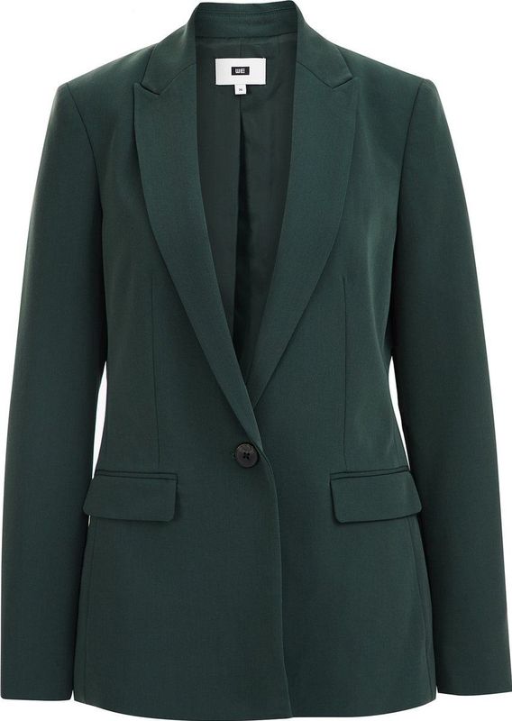 WE Fashion - Dames Blazer - Slim Fit - Mosgroen -