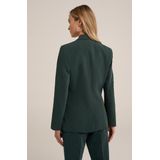WE Fashion - Dames Blazer - Slim Fit - Mosgroen -
