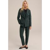 WE Fashion - Dames Blazer - Slim Fit - Mosgroen -