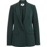 WE Fashion - Dames Blazer - Slim Fit - Mosgroen -
