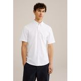 WE Fashion - Slim Fit Overhemd - Katoenmix - Korte Mouwen - Button Down