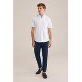 WE Fashion - Slim Fit Overhemd - Katoenmix - Korte Mouwen - Button Down