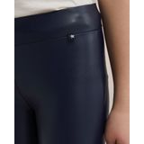 WE Fashion Imitatieleren Skinny Broek Donkerblauw